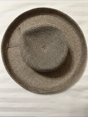 Vintage Betmar New York Neutral Braided Sun Hat - Women's Straw-Style Beach Hat